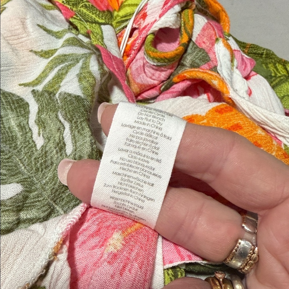 P.J Salvage NWT Copacabana Floral Midi Lounge Dress Size Small - Picture 11 of 12